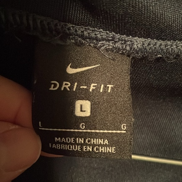 Nike Hoodie Mens Large Dri-Fit Full Zip Gray Training Long Sleeve Running size L - Picture 4 of 8